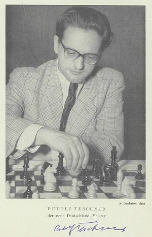 Rudolf Teschner nach dem Gewinn der gesamtdeutschen Meisterschaft