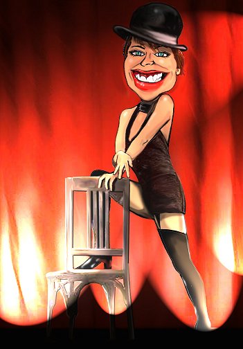 Schach-Karikatur Elisabeth Pähtz