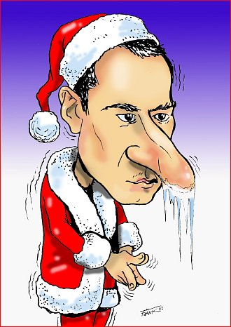 Schachkarikatur: Wesselin Topalow