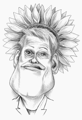 Politiker-Karikatur Renate Künast